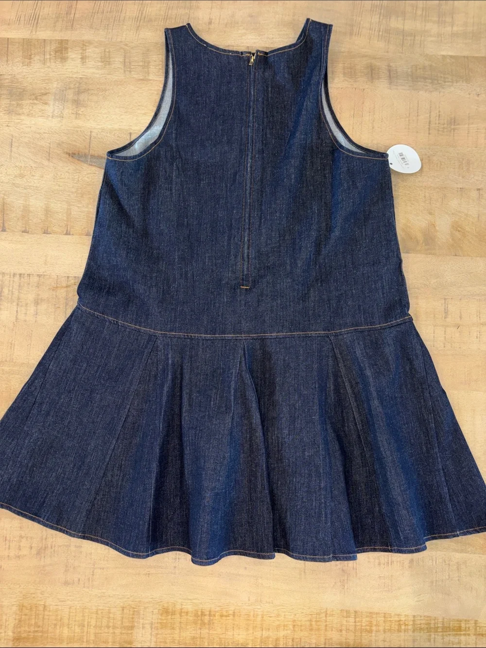 THML Denim Dress Boutique Bold Stripe Accent Large NWT $99 Preppy Feminine - Picture 8 of 8